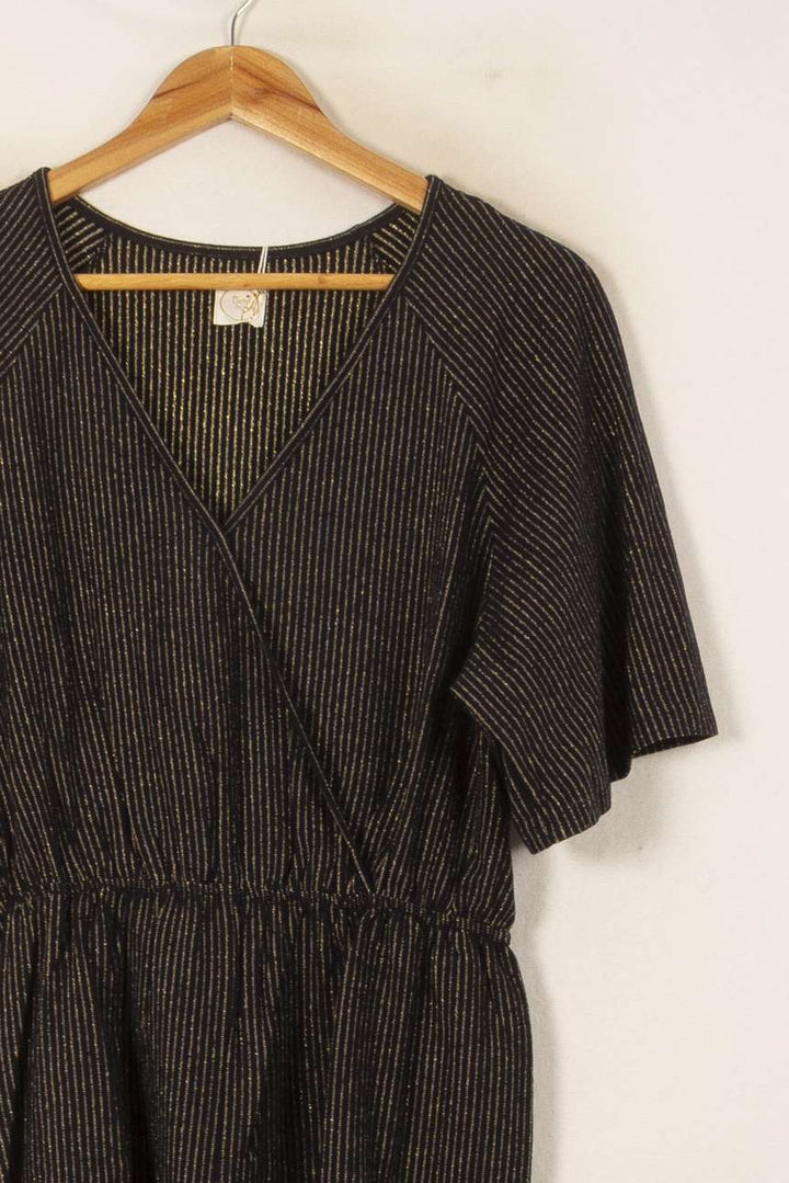 Combishort Noir et Doré - Taille L/40 de la marque Des petits hauts | PARAD56135 - Vendu par Paradigme - Image 3