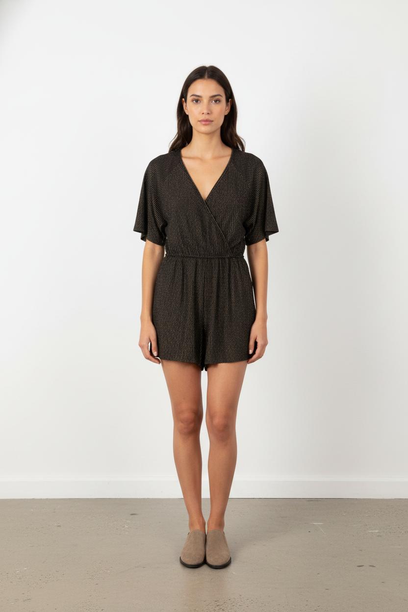 Combishort Noir et Doré - Taille L/40