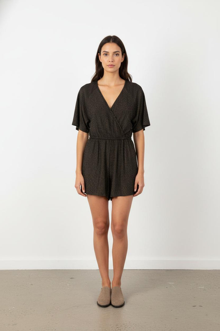 Combishort Noir et Doré - Taille L/40