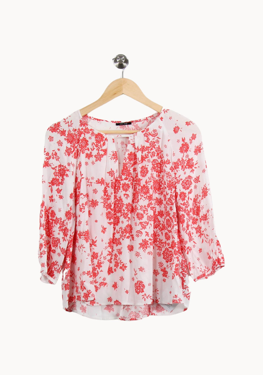 Blouse Blanche et Rouge - Taille M/38 de la marque One Step | PARAD56139 - Vendu par Paradigme - Image 2