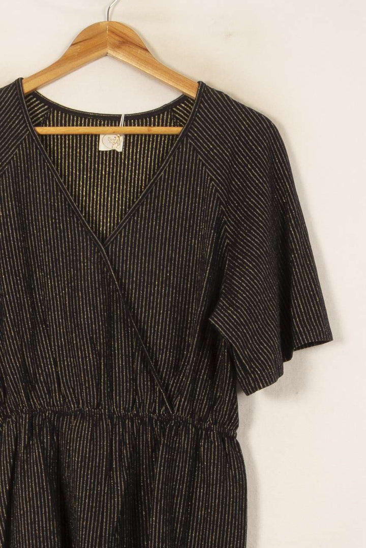 Combishort Noir et Doré - Taille L/40 de la marque Des petits hauts | PARAD56140 - Vendu par Paradigme - Image 3