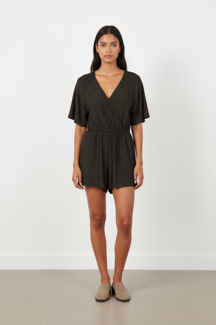 Combishort Noir et Doré - Taille L/40