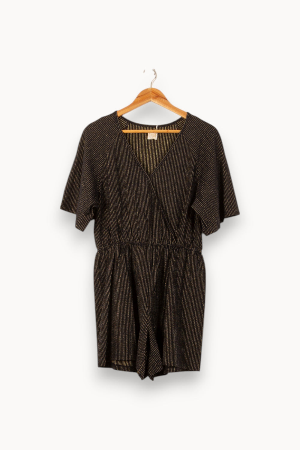 Combishort Noir et Doré - Taille L/40 de la marque Des petits hauts | PARAD56140 - Vendu par Paradigme - Image 2