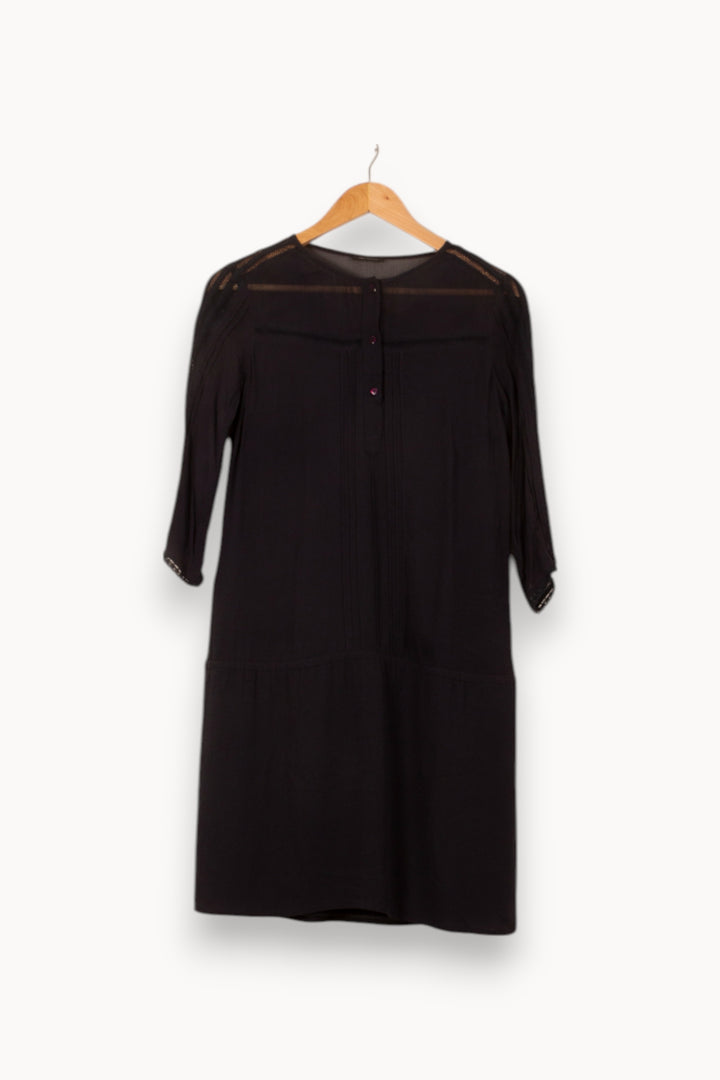 Robe Courte Noire - Taille S/36 de la marque IKKS | PARAD56143 - Vendu par Paradigme - Image 2