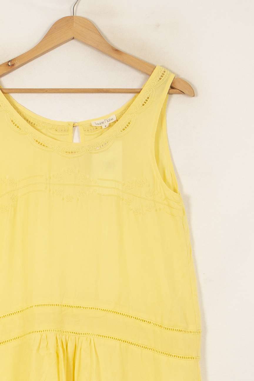 Robe Sans Manches Jaune - Taille S/36 de la marque Louise Misha | PARAD56148 - Vendu par Paradigme - Image 3