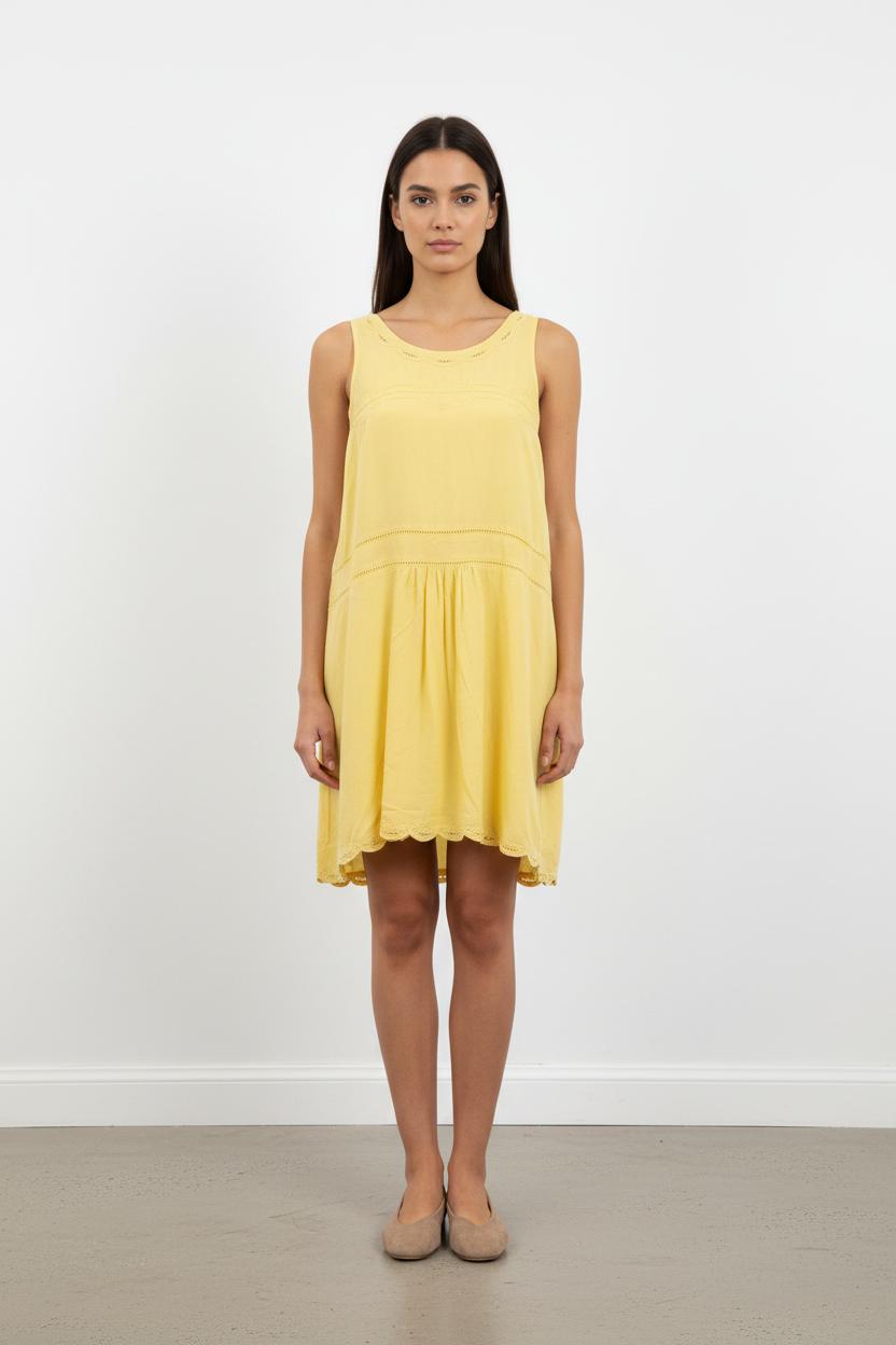 Robe Sans Manches Jaune - Taille S/36