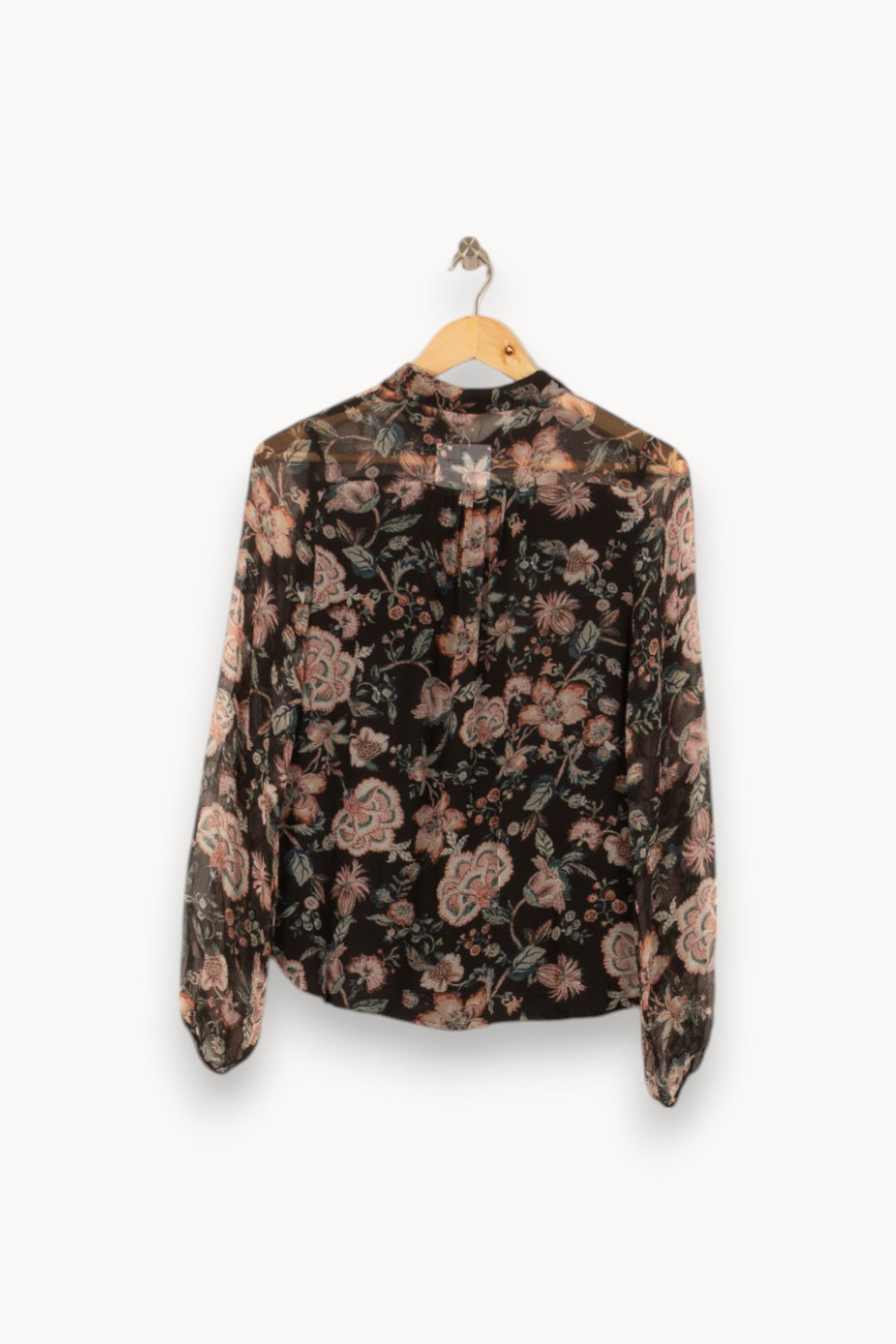 Blouse Noire et Fleurie - Taille S/36 de la marque Louise Misha | PARAD56150 - Vendu par Paradigme - Image 4