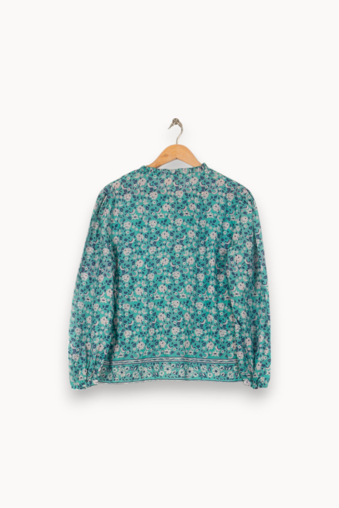 Blouse Fleurie Bleue - Taille S/36 de la marque Louise Misha | PARAD56153 - Vendu par Paradigme - Image 4