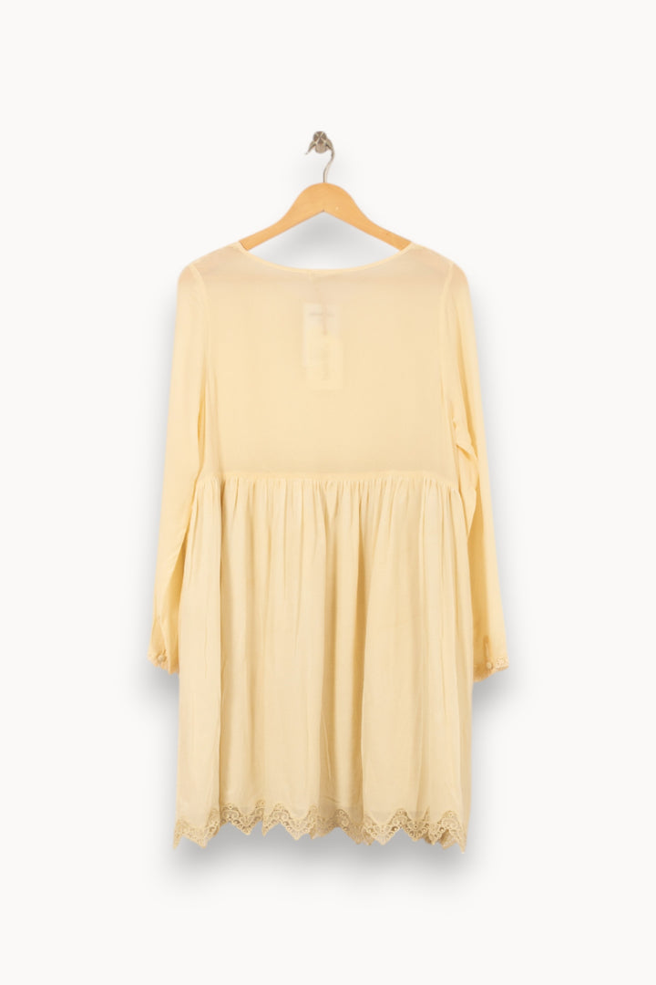Robe Courte Jaune - Taille M/38 de la marque Louise Misha | PARAD56161 - Vendu par Paradigme - Image 4