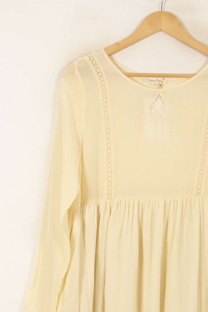 Robe Courte Jaune - Taille M/38 de la marque Louise Misha | PARAD56161 - Vendu par Paradigme - Image 3