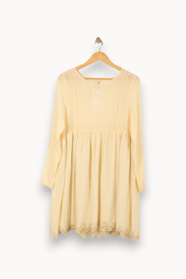 Robe Courte Jaune - Taille M/38 de la marque Louise Misha | PARAD56161 - Vendu par Paradigme - Image 2