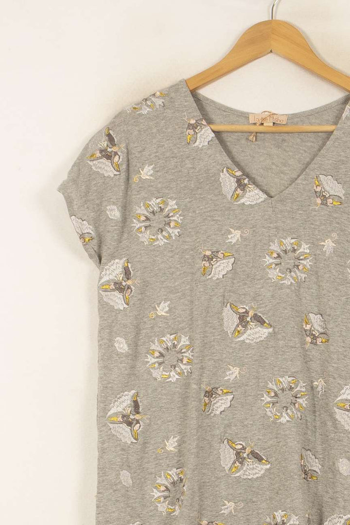 Tee-shirt Gris - Taille M/38 de la marque Louise Misha | PARAD56162 - Vendu par Paradigme - Image 3