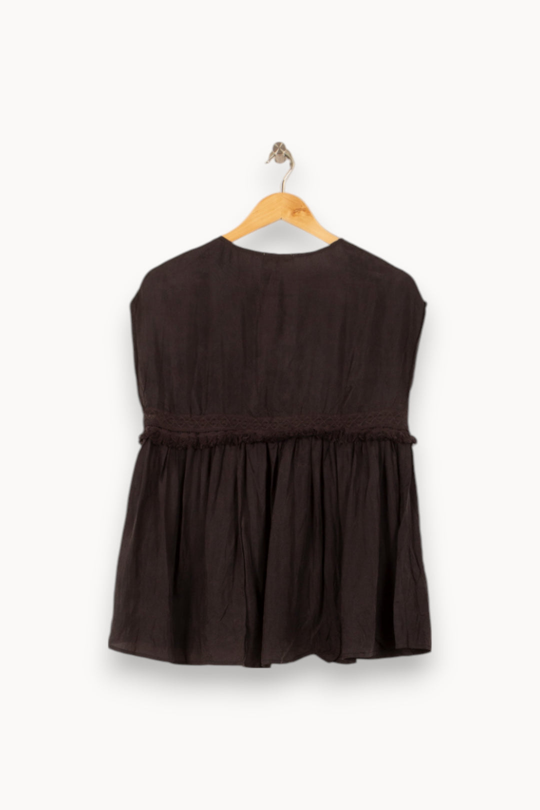 Blouse Noire - Taille S/36 de la marque Louise Misha | PARAD56164 - Vendu par Paradigme - Image 4