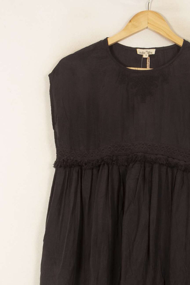 Blouse Noire - Taille S/36 de la marque Louise Misha | PARAD56164 - Vendu par Paradigme - Image 3
