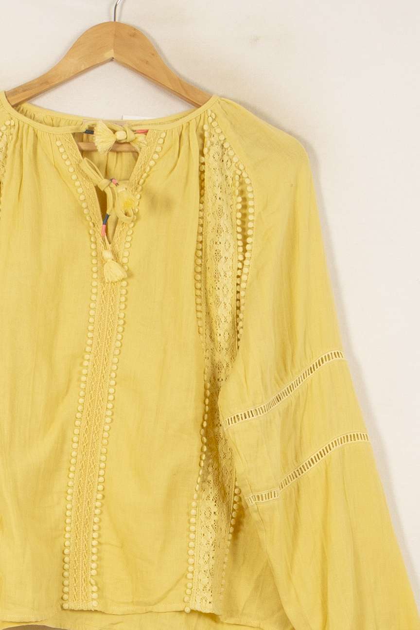 Blouse Jaune - Taille S/36 de la marque Louise Misha | PARAD56165 - Vendu par Paradigme - Image 3