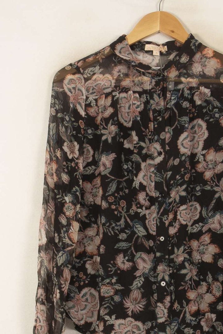 Blouse Noire et Rose - Taille S/36 de la marque Louise Misha | PARAD56166 - Vendu par Paradigme - Image 3