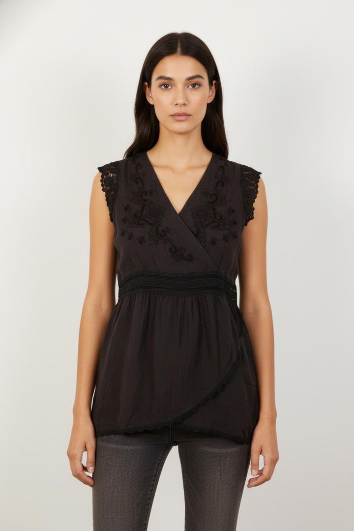 Blouse Noire - Taille XS/34