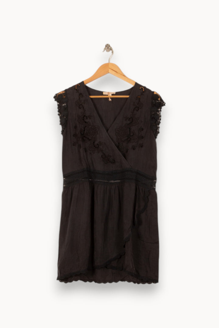 Blouse Noire - Taille XS/34 de la marque Louise Misha | PARAD56169 - Vendu par Paradigme - Image 2
