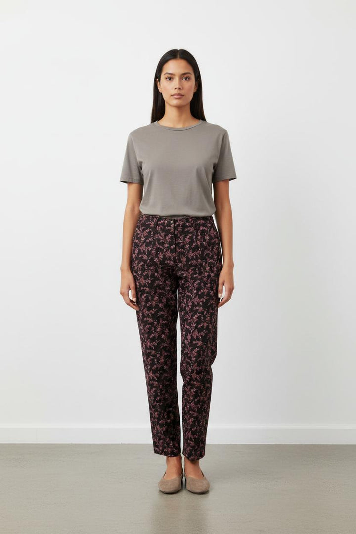 Pantalon Noir et Rose - Taille S/36