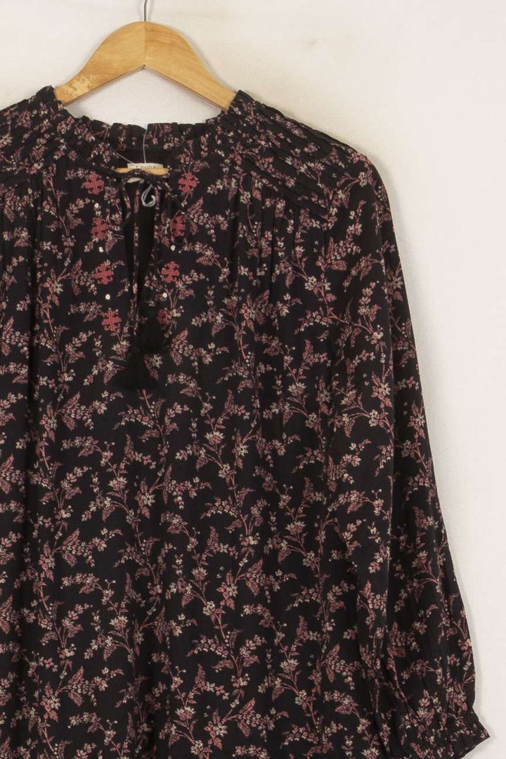 Robe Fleurie Noire - Taille L/40 de la marque Ekyog | PARAD56178 - Vendu par Paradigme - Image 3