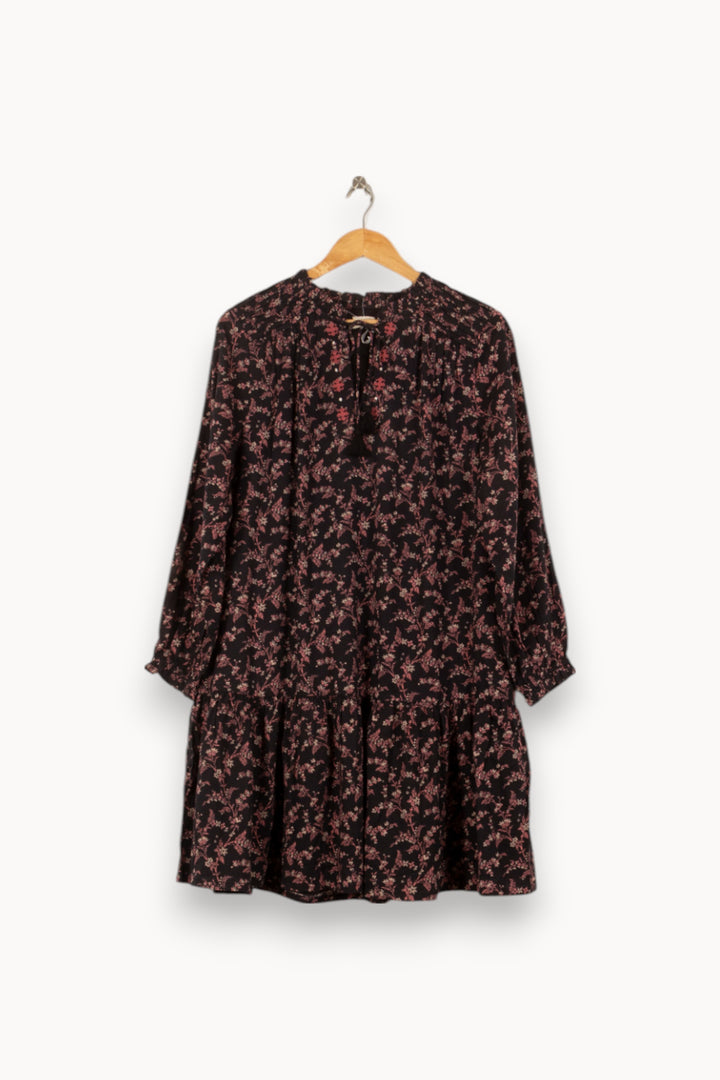 Robe Fleurie Noire - Taille L/40 de la marque Ekyog | PARAD56178 - Vendu par Paradigme - Image 2