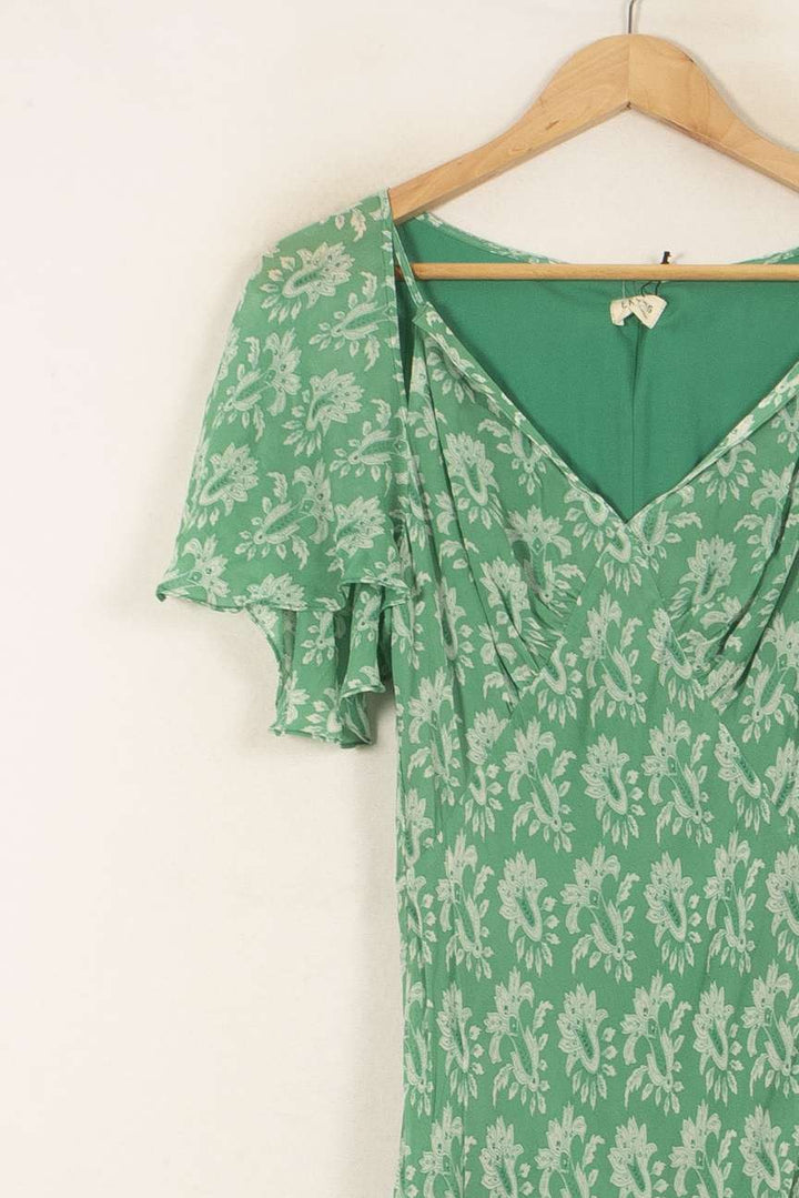 Robe Longue Verte et Blanche - Taille S/36 de la marque Ekyog | PARAD56188 - Vendu par Paradigme - Image 3