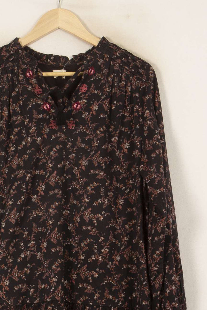 Robe Fleurie Noire - Taille S/36 de la marque Ekyog | PARAD56190 - Vendu par Paradigme - Image 3