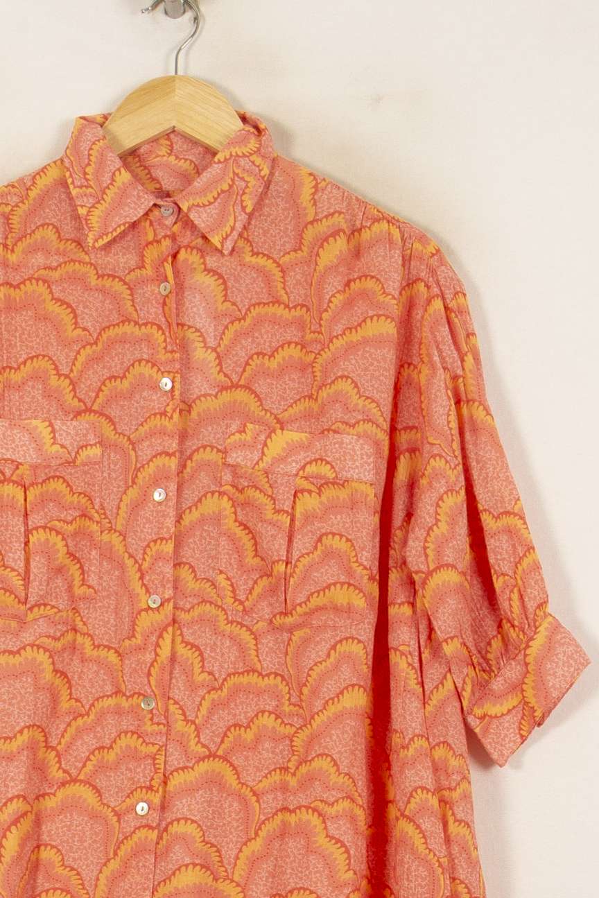 Robe Chemise Rose et Orange - Taille S/36 de la marque Ekyog | PARAD56196 - Vendu par Paradigme - Image 3