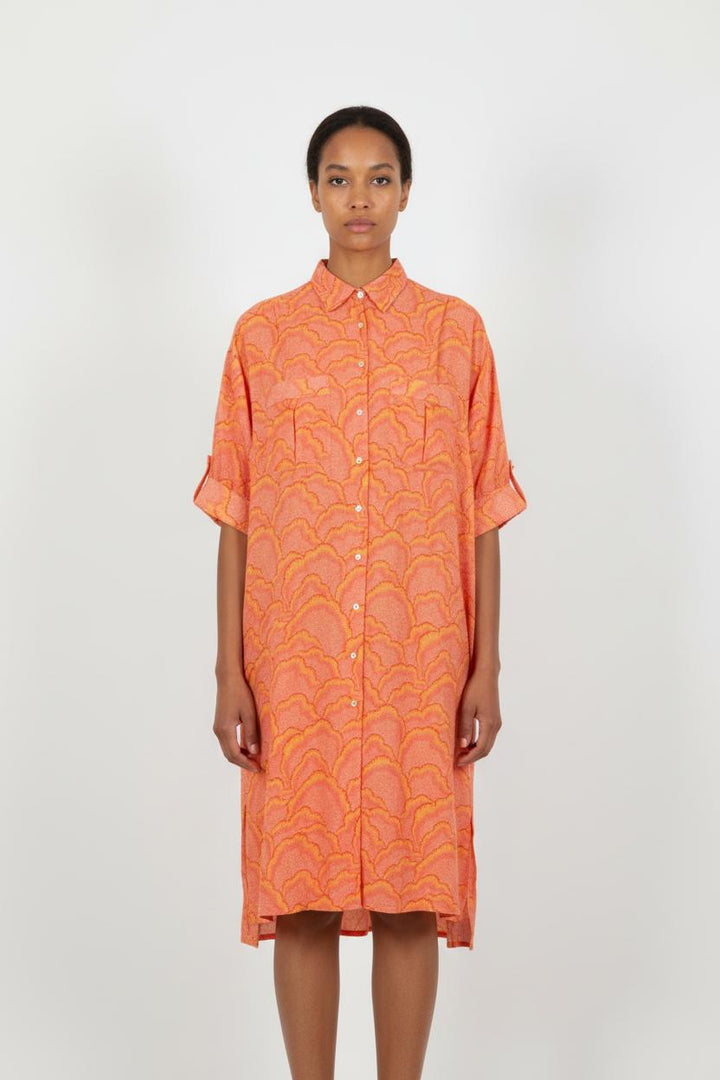 Robe Chemise Rose et Orange - Taille S/36