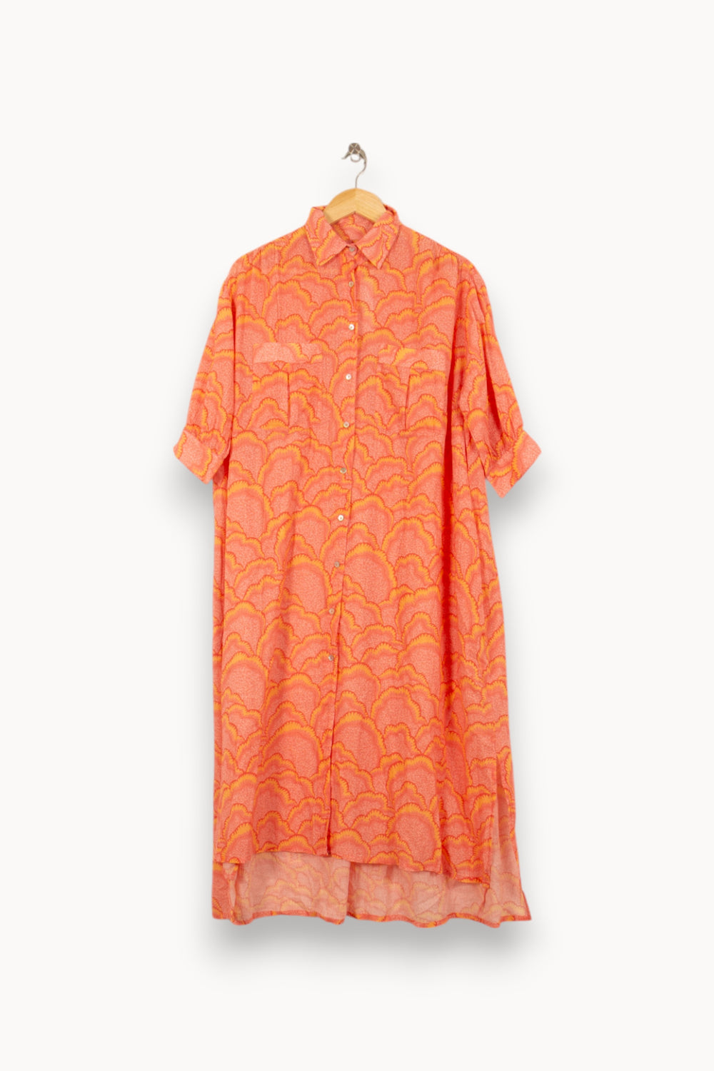 Robe Chemise Rose et Orange - Taille S/36 de la marque Ekyog | PARAD56196 - Vendu par Paradigme - Image 2