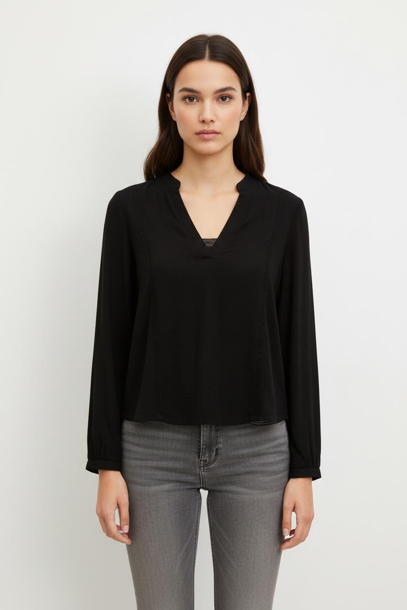 Blouse Noire - Taille S/36