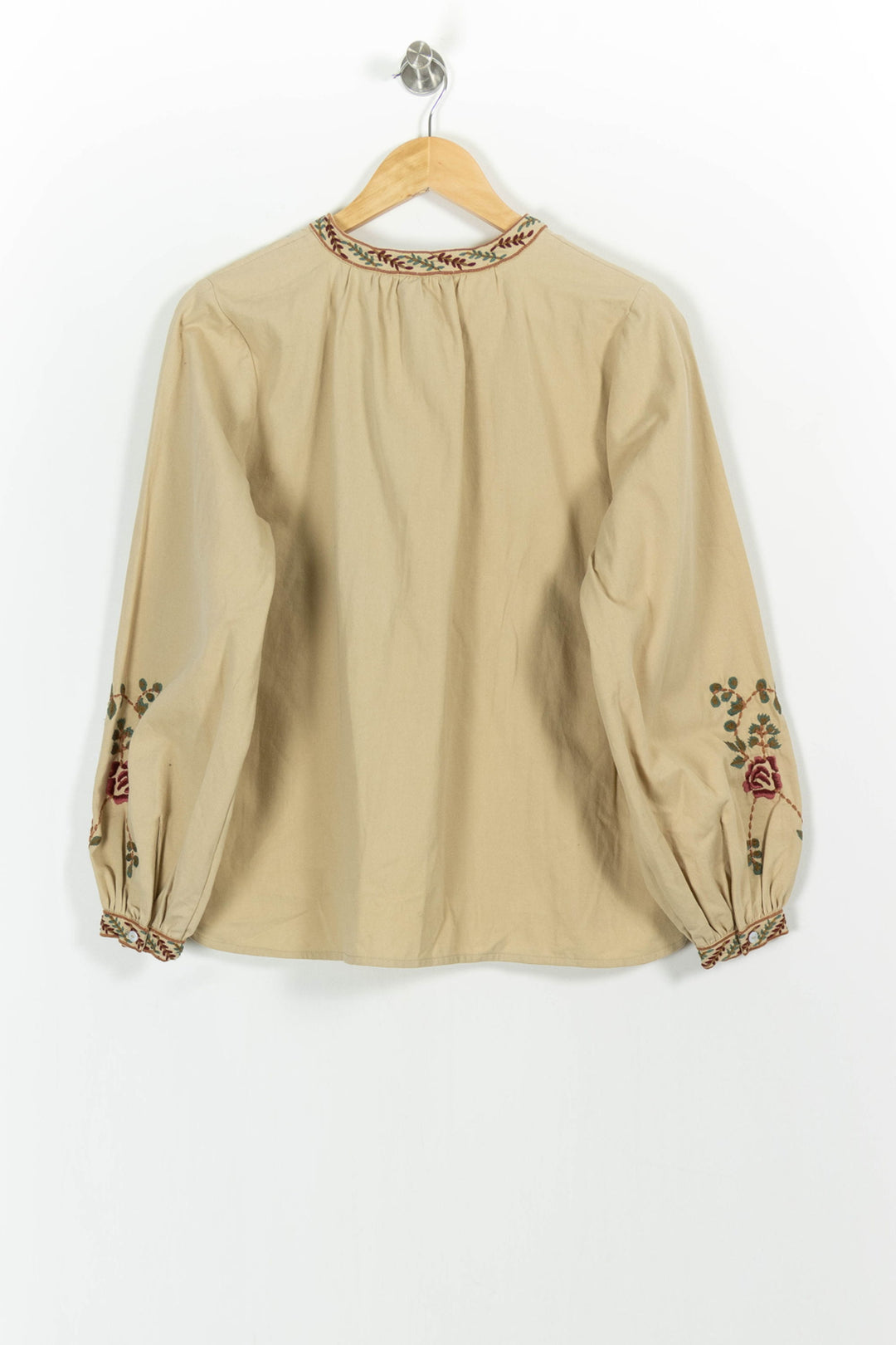 Blouse Brodée Beige - Taille S/36 de la marque Louise Misha | PARAD56215 - Vendu par Paradigme - Image 4