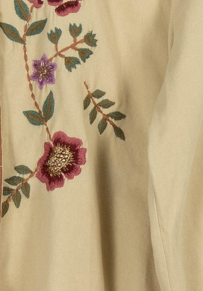 Blouse Brodée Beige - Taille S/36 de la marque Louise Misha | PARAD56215 - Vendu par Paradigme - Image 3