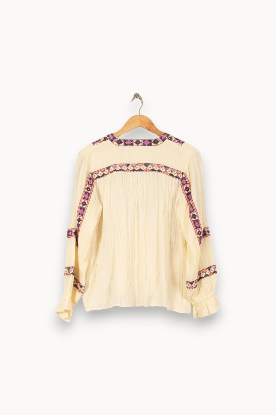 Blouse Écrue et Violette - Taille S/36 de la marque Louise Misha | PARAD56217 - Vendu par Paradigme - Image 4