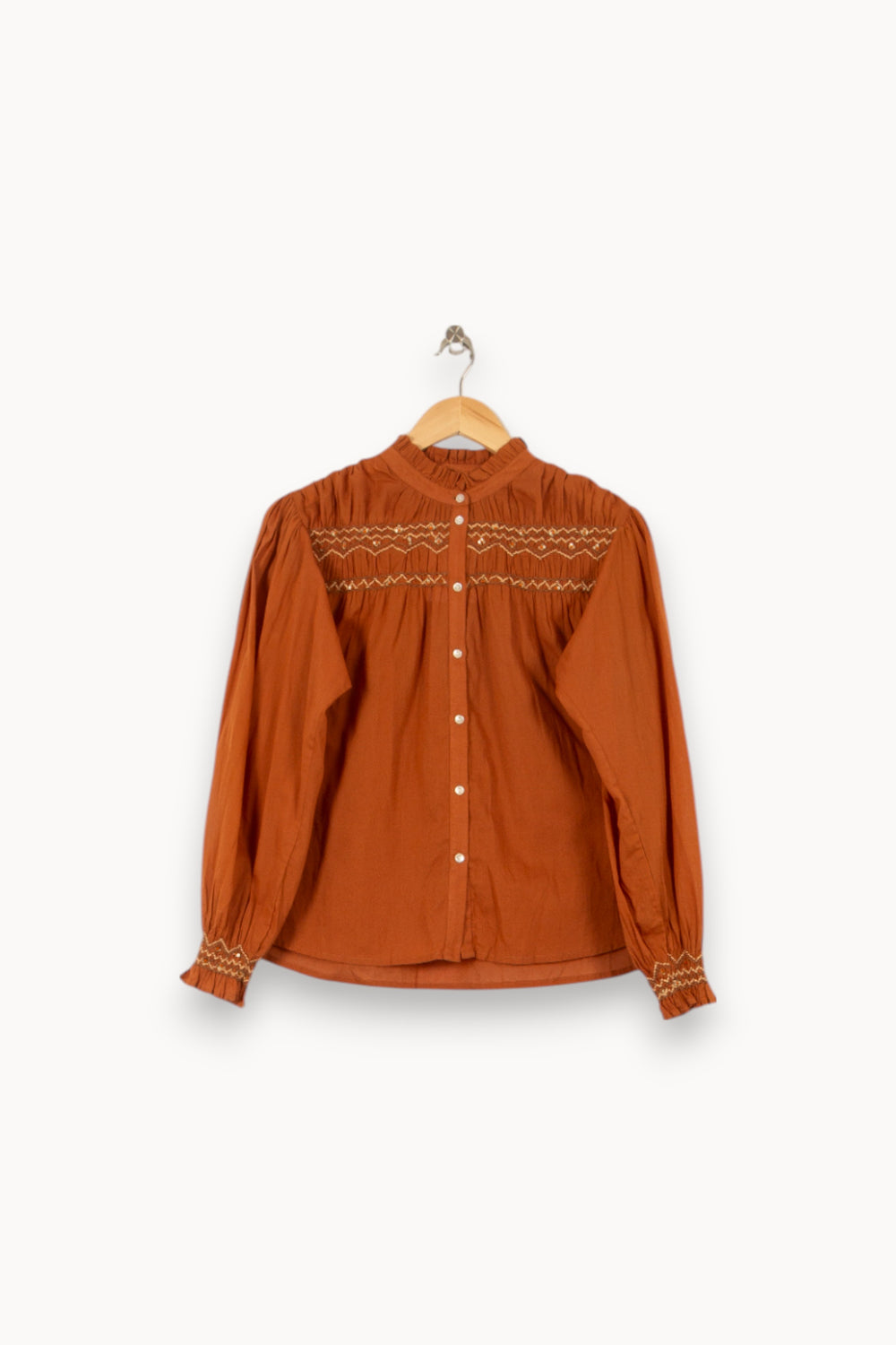 Blouse Marron - Taille S/36 de la marque Louise Misha | PARAD56219 - Vendu par Paradigme - Image 2