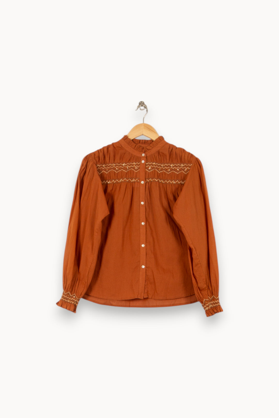 Blouse Marron - Taille S/36 de la marque Louise Misha | PARAD56219 - Vendu par Paradigme - Image 2