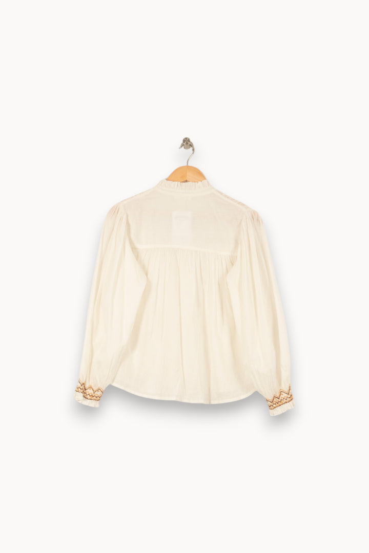 Blouse Blanche - Taille S/36 de la marque Louise Misha | PARAD56221 - Vendu par Paradigme - Image 4
