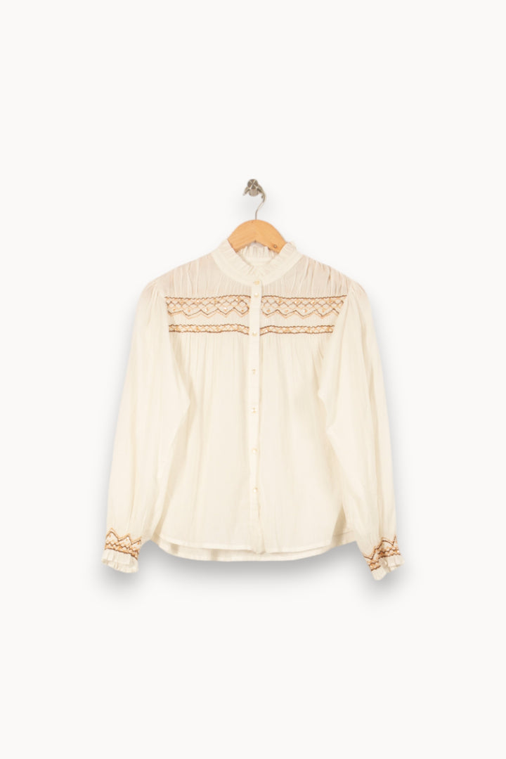 Blouse Blanche - Taille S/36 de la marque Louise Misha | PARAD56221 - Vendu par Paradigme - Image 2
