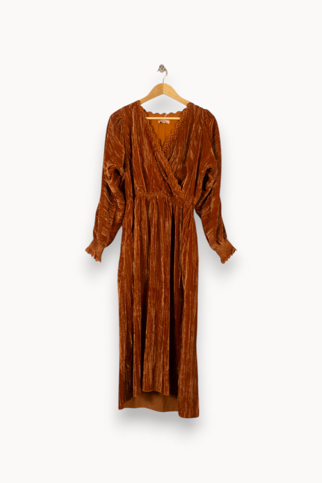 Robe Portefeuille Marron - Taille S/36 de la marque Louise Misha | PARAD56244 - Vendu par Paradigme - Image 2
