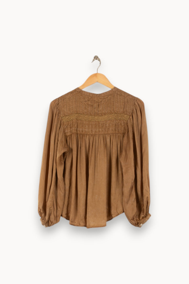 Blouse Marron - Taille S/36 de la marque Louise Misha | PARAD56245 - Vendu par Paradigme - Image 4