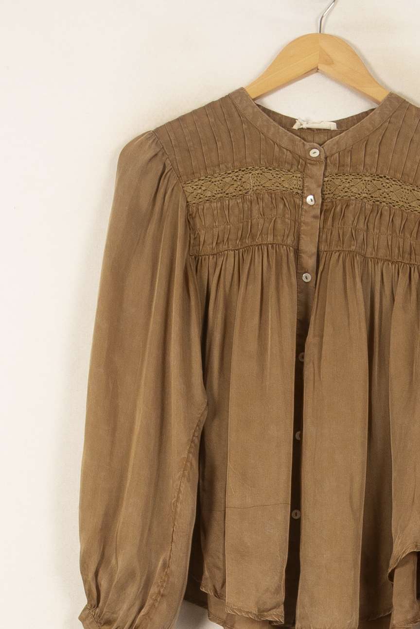 Blouse Marron - Taille S/36 de la marque Louise Misha | PARAD56245 - Vendu par Paradigme - Image 3