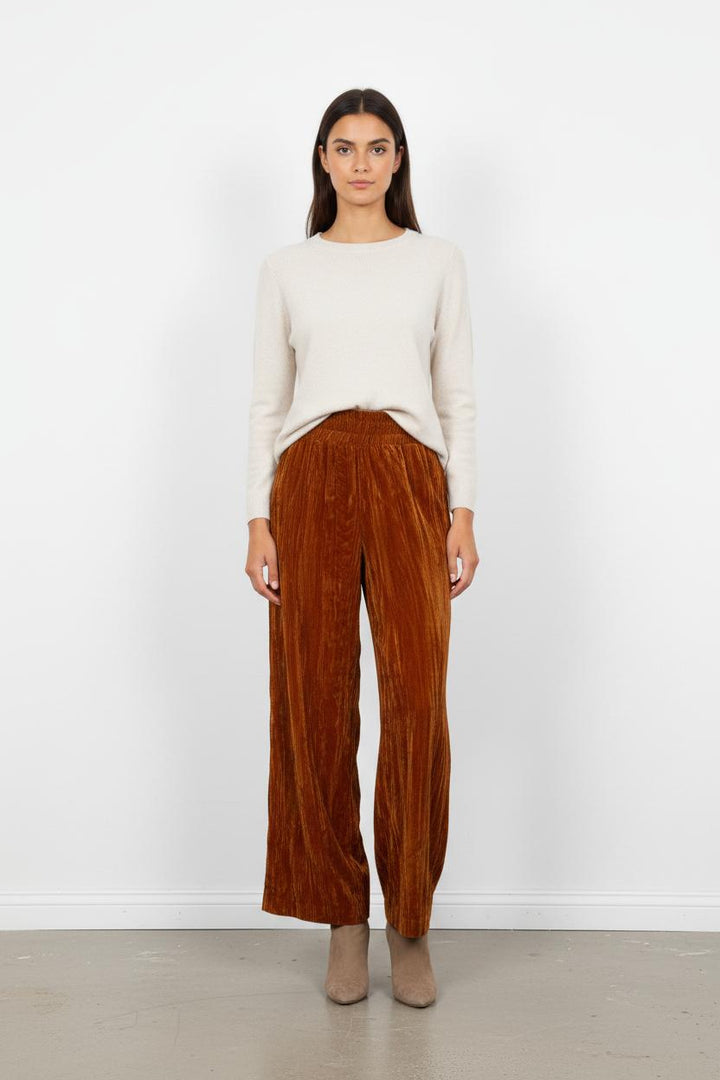 Pantalon Large Marron - Taille S/36