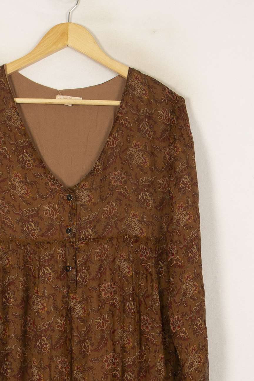 Robe Longue Marron - Taille S/36 de la marque Louise Misha | PARAD56257 - Vendu par Paradigme - Image 3