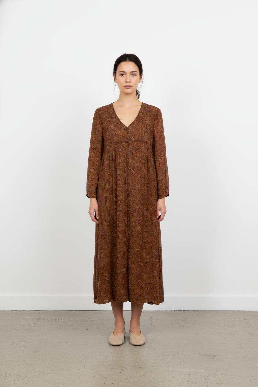 Robe Longue Marron - Taille S/36