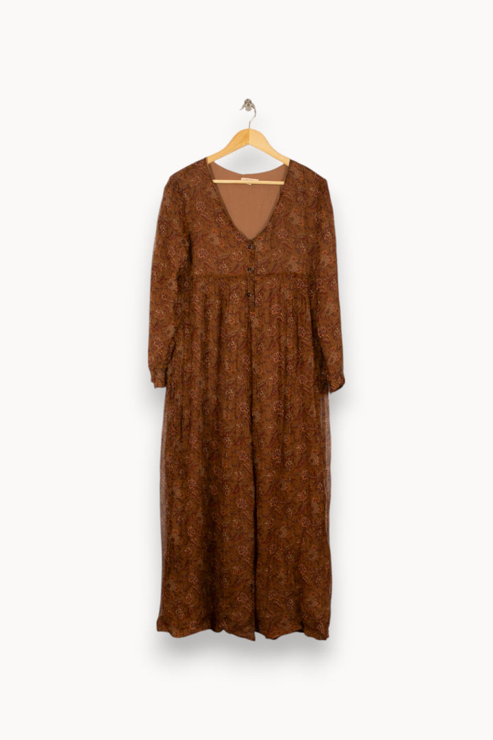 Robe Longue Marron - Taille S/36 de la marque Louise Misha | PARAD56257 - Vendu par Paradigme - Image 2