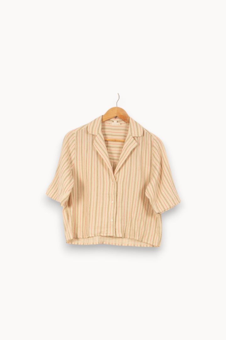 Chemise Écrue et Rayée - Taille S/36 de la marque Louise Misha | PARAD56265 - Vendu par Paradigme - Image 2