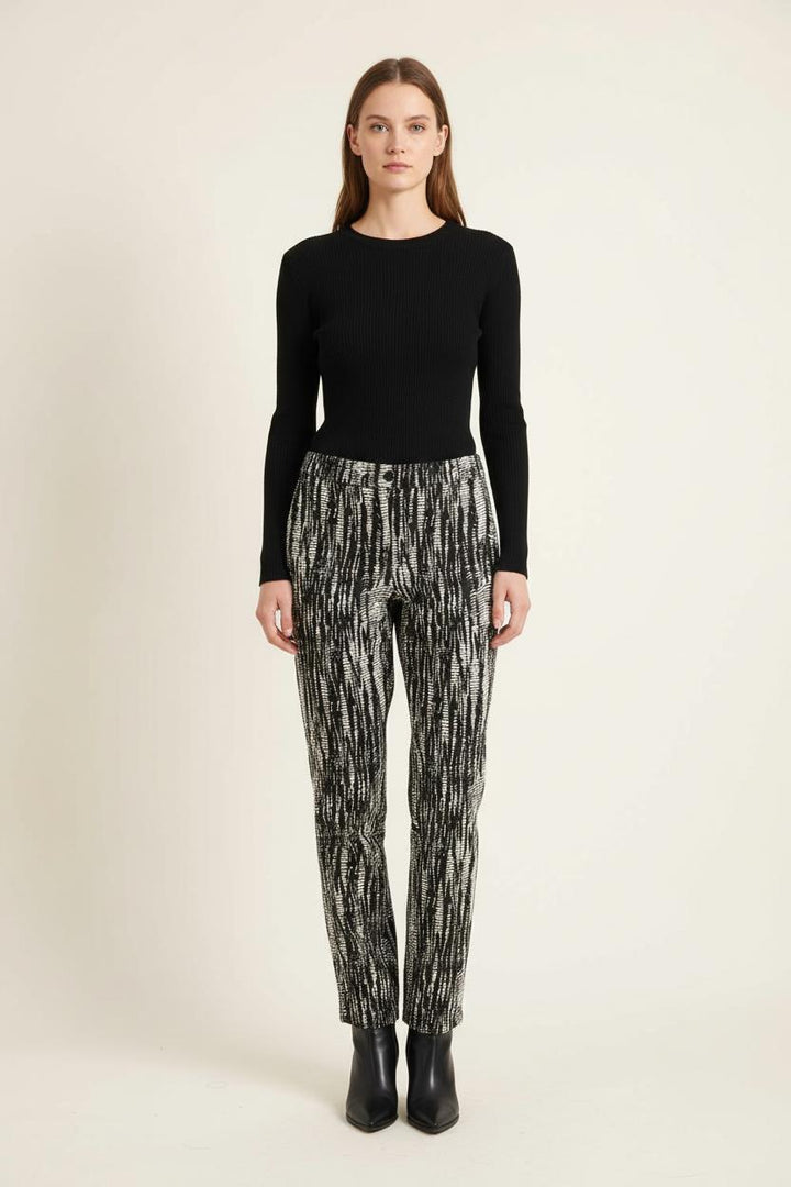 Pantalon Noir et Blanc - Taille L/40 de la marque La Fée Maraboutée | PARAD56268 - Vendu par Paradigme - Image 1