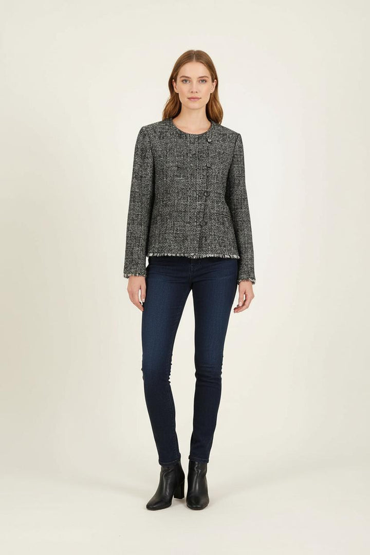 Veste Noire et Blanche - Taille L/40 de la marque Caroll | PARAD56273 - Vendu par Paradigme - Image 1