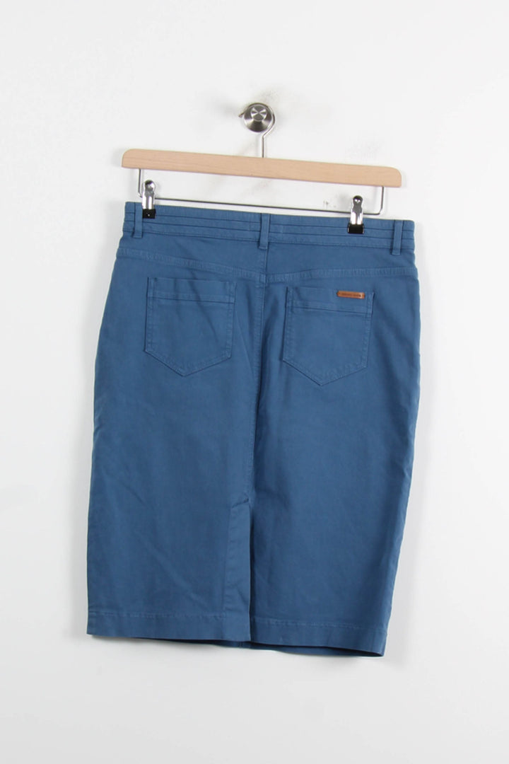 Jupe Droite Bleue - Taille L/40 de la marque Gerard Darel | PARAD56278 - Vendu par Paradigme - Image 4