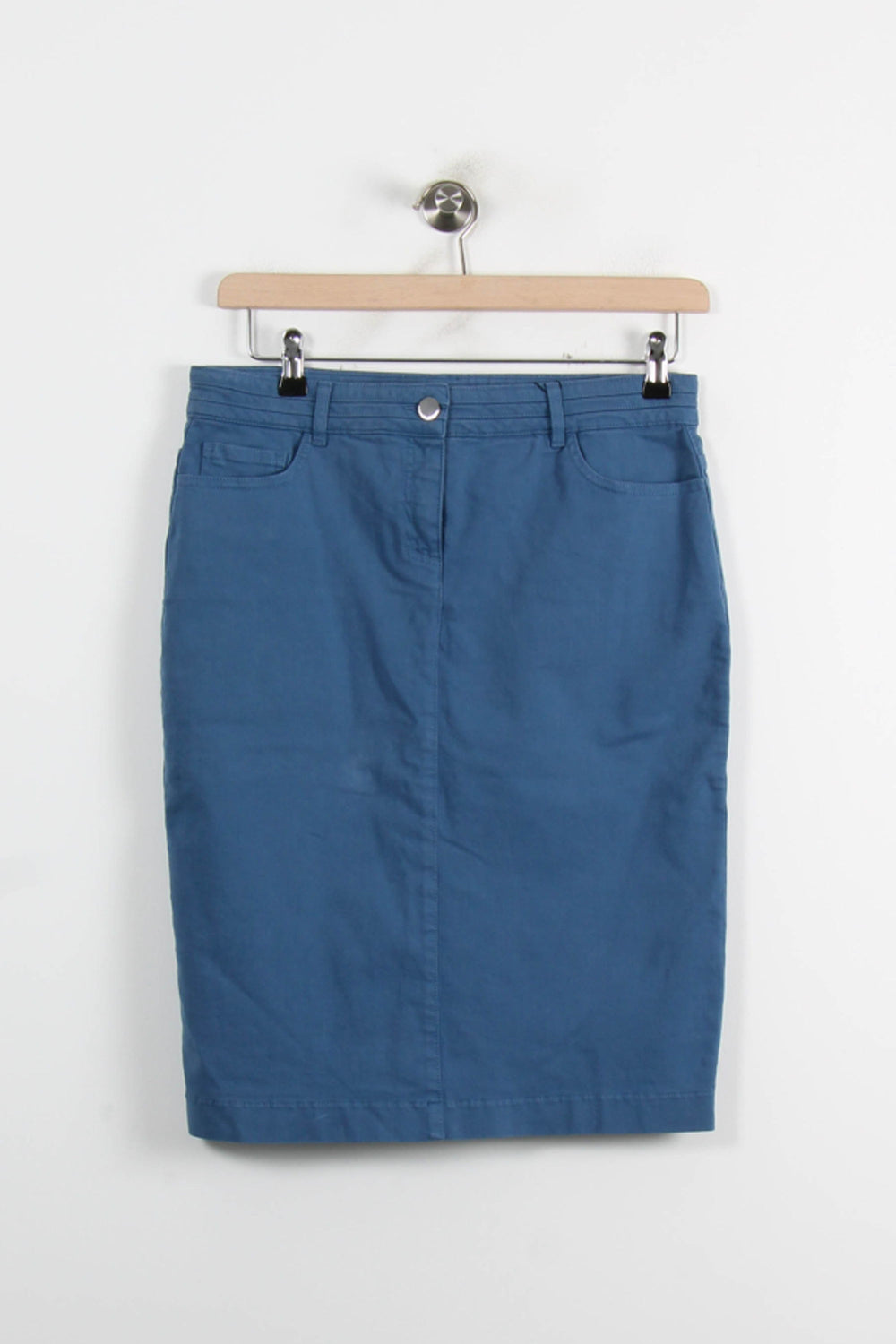 Jupe Droite Bleue - Taille L/40 de la marque Gerard Darel | PARAD56278 - Vendu par Paradigme - Image 2
